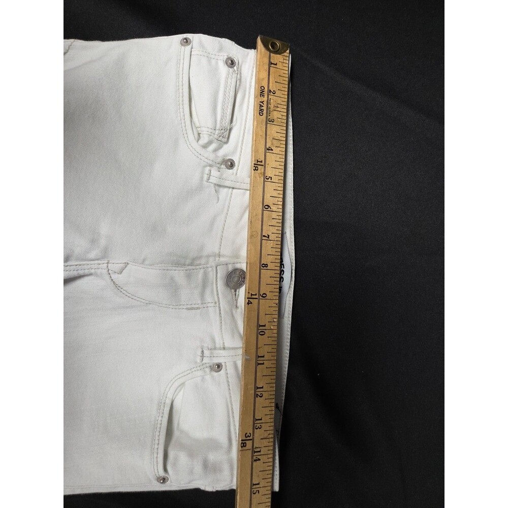 Express Womens Jeans Size 6 Stella Low Rise Skinny Ankle Legging White Zip Leg - Picture 3 of 7